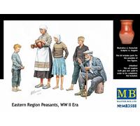 Masterbox 1:35 Scale Peasants Eastern Europe WWII Era Assembly Parts, 13 x 13 x 38 millimetres