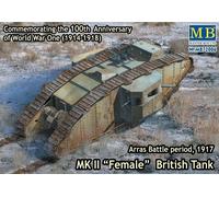Masterbox 1:72 Scale Mk II Female British Tank, Arras Battle Period 1917" Assembly Parts