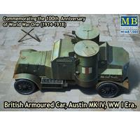 Master Box 72008 1:72nd scale British Armoured Car, Austin MK IV WW I Era