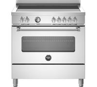 Bertazzoni Master Series MAS95I1EXC 90cm Electric Range Cooker with Induction Hob - Stainless Steel - A Rated, Stainless Steel