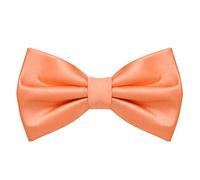 MASADA bow tie apricot - men's accessory in silk-look, continuously adjustable, handmade with hook closure - 12 x 6 cm