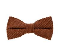MASADA corduroy bow tie brown - men's accessory in vintage-look, continuously adjustable, handmade with hook closure - 12 x 6 cm