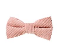 MASADA corduroy bow tie salmon - men's accessory in vintage-look, continuously adjustable, handmade with hook closure - 12 x 6 cm