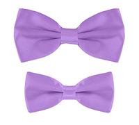 MASADA Father & Son matching set of bowties, pre-tied and smoothly adjustable - Lila