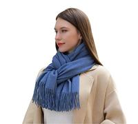 MASADA Ladies Winter Scarf warm and soft XXL 200 x 70 cm - Blue