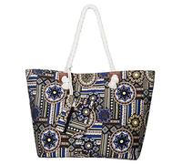 MASADA Large beach bag water resistant with zip Folklore