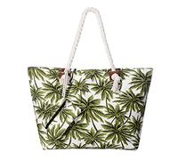 MASADA Large beach bag water resistant with zip Palms