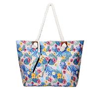 MASADA Large beach bag water resistant with zip Retro Flower