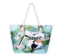 MASADA Large beach bag water resistant with zip Summer