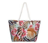 MASADA Large beach bag water resistant with zip Vintage Look