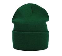 MASADA Women's and Men's Beanie Winter Hat, fir green, One Size