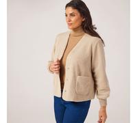 Masai Copenhagen Junte Teddy Jacket with Pockets FOG 2XL