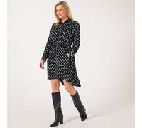 Masai Copenhagen Nysindra Classic Viscose Dress with Pipping Detail ETHER EXTRA SMALL