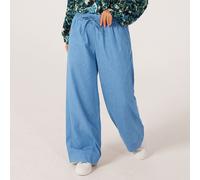 Masai Copenhagen Paxine Cotton Denim Wide Leg Trouser BLUE DENIM 2XL