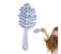 Masajeador de cabello para el cuero cabelludo - Cepillo de silicona con mango ergonómico, impermeable, cerdas y flexible | Cepillo húmedo y seco para crecimiento, aplicación de c