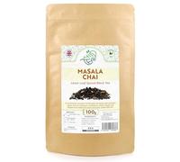 Masala Chai Premium Assam Black Tea With Spices - Cardamom & Cinnamon & Cloves & Ginger & Peppercorn (100g)
