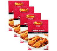 Masala & Powder Bundle with Shan Chicken Masala Recipe & Seasoning Mix 50g - 4 Pack | Chicken In Yogurt Sauce, Suitable For Vegetarians.