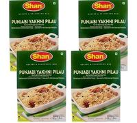 Masala & Powder Bundle with Shan Panjabi Yakhni Pilau Masala Recipe & Seasoning Mix 50g - 4 Pack | Mix For Mild Panjabi Style Meat Pilaf, Suitable For Vegetarians.