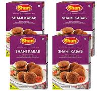 Masala & Powder Bundle with Shan Shami Kabab Masala Recipe & Seasoning Mix 50g - 4 Pack | Mix For Meat & Lentil Patties, Suitable For Vegetarians.