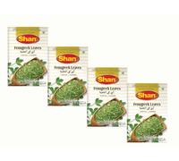Masala & Powder Mix Bundle Pack with Shan Fenugreek Leaves 50g - 4 Pack
