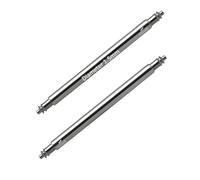 masar 12mm SLX150 - Premium Diameter 1.5 mm - Double Flange Watch Strap Spring Bar - Attachment, Pin, Lug Pin - Watch Spring Bar Strap/Band - 0.8mm Tips - Stainless Steel 316L - 2 Pcs