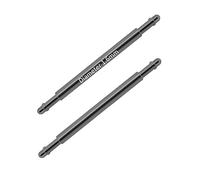 masar 15mm Ø 1.6mm Premium Spring Bars for Watch Strap Installation - Stainless Steel - Rounded Ball End Ø 1.0mm - Single Flange - 2 pcs