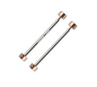 masar 16 mm Ø 1.5 mm - Flat Head Watch Strap Fastener Screw Bars, Stainless Steel Watch Screw - 2 Pcs -Rose Gold H Ø 3.5 mm, Rose Gold 150 H Ø 3.5 mm, 16mm