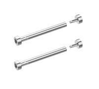 masar 18.4mm Bar for 15mm Band - Screws - Torx Screw Bars, Star Screw Pin - Watch Band Strap Mount Compatible Garmin - Silver 2Pcs, Screw, Bar 18.45mm - Bracelet 15mm