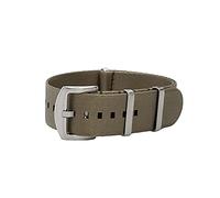 masar 18 to 24 mm Premium NATO Kit - Brushed Steel Buckle - Watch Straps - Fine Nylon