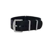 masar 18mm NATO Black - Watch Straps Band Universal Satin