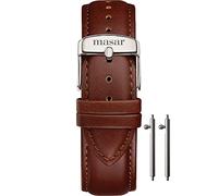 masar 20mm Premium Brown - Universal Genuine Leather Watch Strap Quick Release