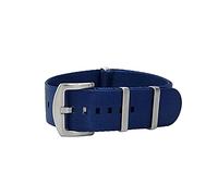 masar 22mm Premium NATO Blue - Watch Strap - Seat Belt Watch Straps, Band 22 mm Satin