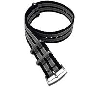 masar 7 Colors James 007 Bond Nylon NATO Strap - NATO G10~28cm - Watch Strap - Premium - Men - Mounting Kit - Not Suitable for Smart Watches, 20mm, Stainless Steel