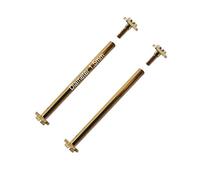 masar 8 to 30mm Ø 1.2mm 1.3mm 1.5mm Premium - Bars and Threaded Screws for Watch Strap - Gold or Silver - Set of 2 pcs