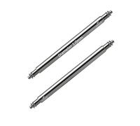 masar Diameter 1.0 mm/1.2 mm/1.3 mm - Fine - Premium Watch Spring Bars - Stainless Steel 316L - Watch Strap Pins Spacing 6 to 24 mm - Repairs - Pack of 2, Slx Ø 1 mm Stainless Steel 316L - 0.5 mm 2
