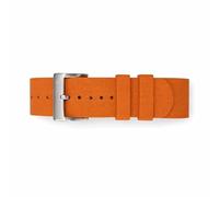 masar NATO Rubber Watch Strap 21mm Orange - Premium Vulcanised FKM - Diver Band Men Women