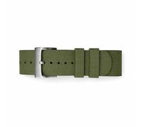 masar NATO Rubber Watch Strap 22mm Green - Premium Vulcanised FKM Rubber - Men Women - Waterproof Replacement Watch Band
