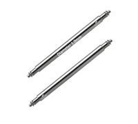 Masar Premium Fine Ø 1.0mm / 1.2mm / 1.3mm - Watch Strap Spring Bars, Watch Bracelet Fixation - (Size = Between-Horns) - 316L Stainless Steel - 2 Pcs, 12mm, Sport