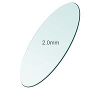 masar Thickness 1 mm / 1.3 mm / 1.5 mm / 2 mm - Diameter 10 mm to 50 mm - Watch Glass - Flat Round Mineral - 1 Piece, Mineral T 2 mm - 1 Pcs, Ø 34.4mm