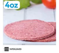 MASBasics Economy Halal Beef Burger (4oz) 48 x 113g-Food 48pc x 113g