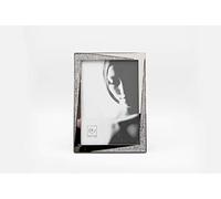 Mascagni M608, Metal Photo Frame with Glitter - Silver Waves Range, 10x15cm / 6x4 Inches