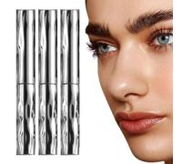 Mascara, 2025 New Waterproof Black Brown Mascara, Clump Free Formula, Long Lasting 4d Silk Fiber, for Lifted Lashes, Gentle on Sensitive Eyes (3 pcs)