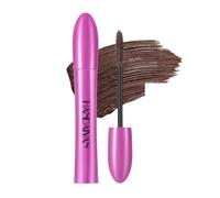 Mascara,5D Silk Fiber Eyelash Volume with Soft Brush, Lash Sensational Volumizing,Long-Lasting Waterproof No Smudge with False Lash Effect(Brown）