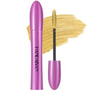 Mascara,5D Silk Fiber Eyelash Volume with Soft Brush, Lash Sensational Volumizing,Long-Lasting Waterproof No Smudge with False Lash Effect(Yellow-3）