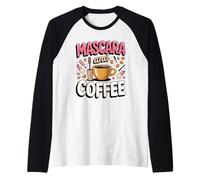 Mascara and Coffee Makeup Artist MUA Beauty Raglan Baseball Tee