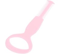 Mascara Applicator Guide Pink Hard Plastic Eyebrow and Eyelash Comb