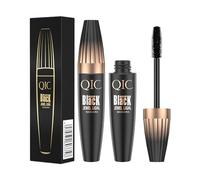 Mascara Black, 4D Silk Fiber Eyelash Mascara, Longer Lash Thick, Long Lasting, Waterproof Smudge-Proof Eyelashes Extra Long Volume Extension Waterproof
