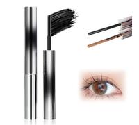 Mascara Black and Brown, 2025 New Makeup Super Lash Building Defines, Ultra Volumising Separated Lashes, Mascara Smudge-Proof Flake-Free Clump-Free for Sensitive Eyes (Black)