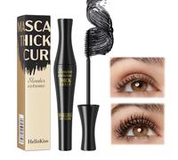Mascara Black, Black Volume and Length Waterproof,Longer Voluminous Curling Long Lasting Fibre Mascara,No Smudge Maskara,Long Lasting Tubing 4D Silk Fiber Vegan Mascara for Makeup Cosmetics