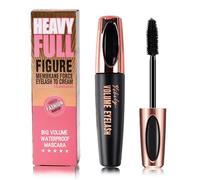 Mascara Black, Volume and Length Waterproof Mascara for Women Girls, Long Lasting Smudge-proof Hypoallergenic Clump-Free, All Day Natural Looking, Korean 4D Silk Fiber Lash